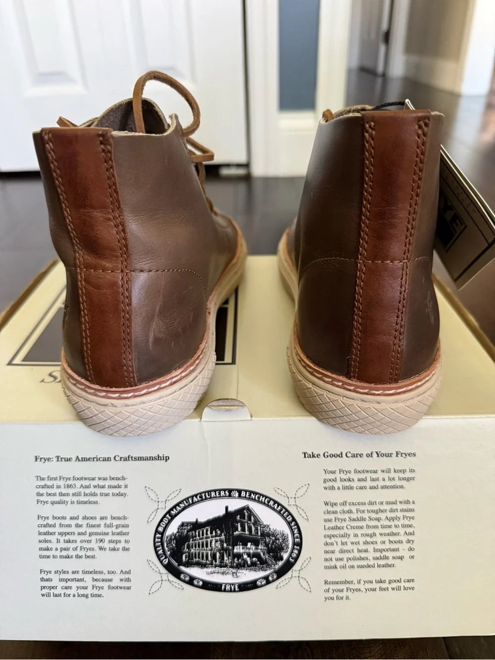 Frye Brown Leather Chukka Boots